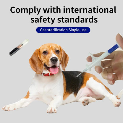 100pcs/Pack Pet EM4305 Microchip 134.2KHz FDX-B Animal ID Chip Animal Microchip Syringe International Standard