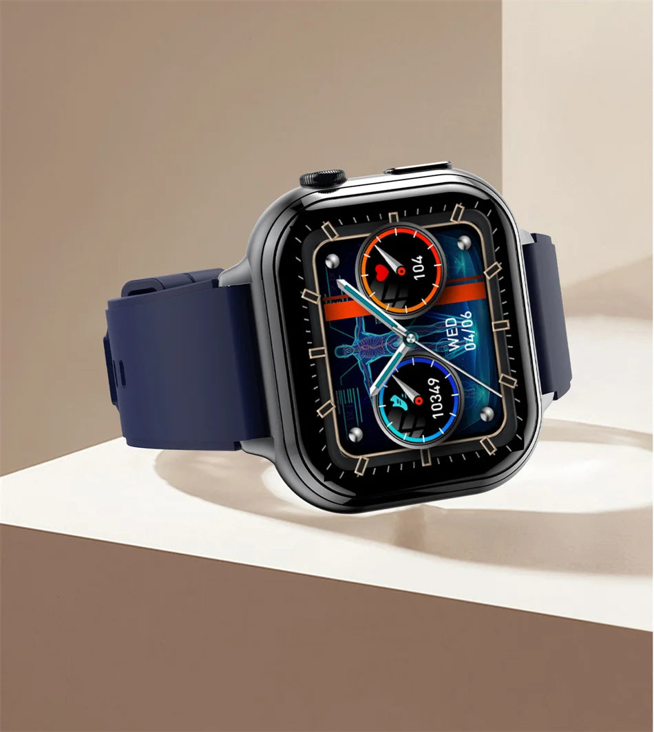 2025 Medical Grade ECG+PPG Smart Watch – Blood Sugar & Health Monitor