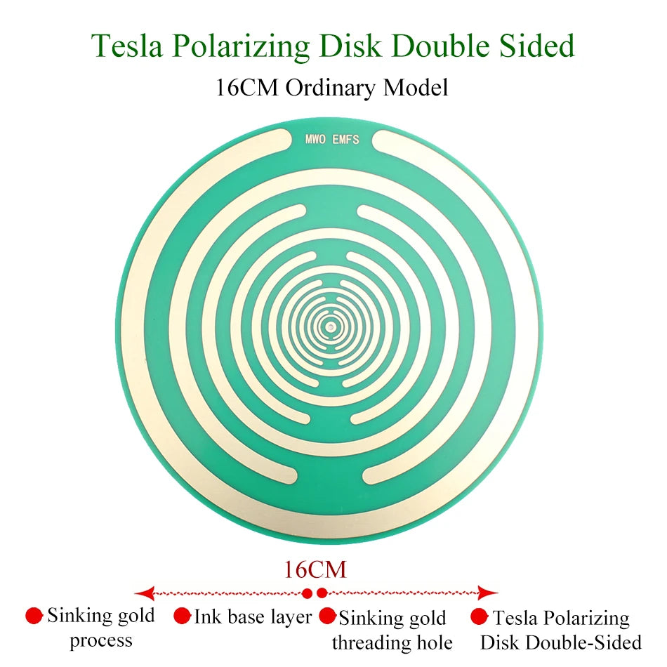 2PCS 16CM Lakhovsky's Multi Wave Oscillator MWO Ornaments Provide the Energy Polarizing Disc On Our Desk or Wall Gift