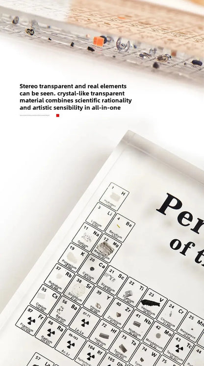 Elements Period Table Embedded Samples Graduation Gifts Exhibition Acrylic Desktop Ornaments Small Decorative Pieces