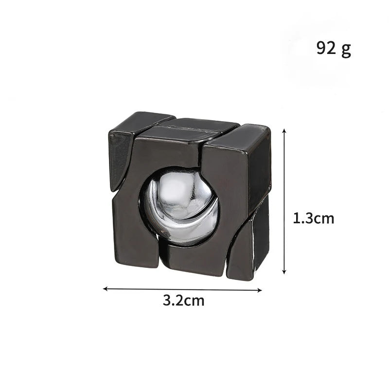 Classic IQ Metal Lock Puzzle – Brain Teaser Magic Baffling Game Toy for Kids & Adults