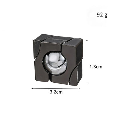 Classic IQ Metal Lock Puzzle – Brain Teaser Magic Baffling Game Toy for Kids & Adults