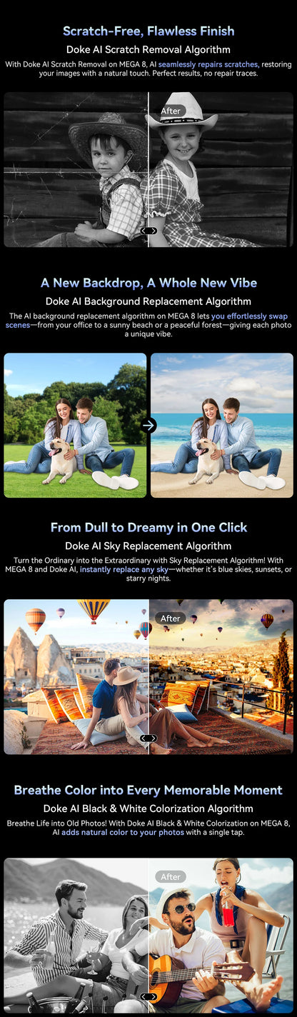 Blackview MEGA 8 Tablet - 13" FHD+ 90Hz Display Android 15 11000mAh 50MP Camera 4G Pad PC