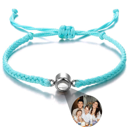 Wholesale Men's Projection Bracelets Stainless Steel Custom Projection Bracelets Woven Photo Bracelets Commemorative Gifts