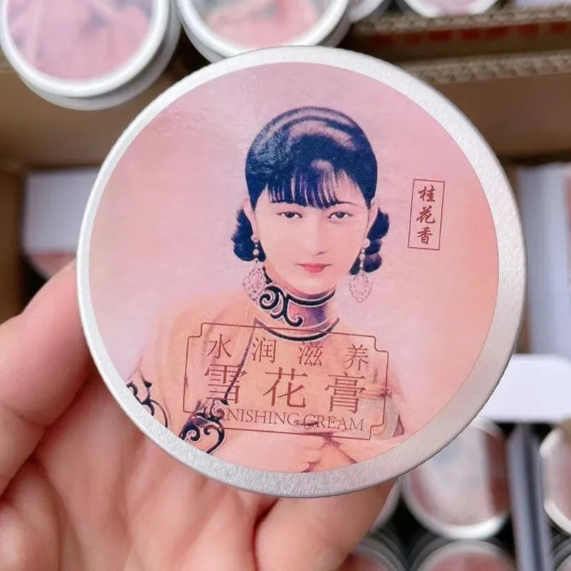 Chinese Shanghai Woman Moisturizing Primer Cream Brighten Skin Soothing Hydrating Face Day Cream Cosmetic Winter Skin Care