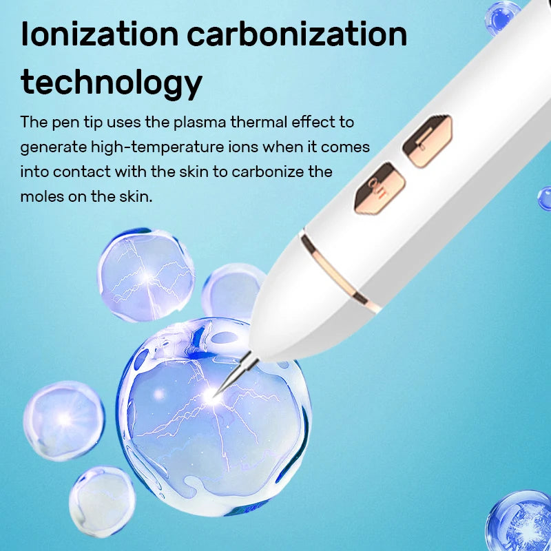 Laser Plasma Pen Mole Wart Skin Tag Remover Black Dots Freckle Dark Spot Wart Eliminator Papilloma Nevus Remover Plasma Pen