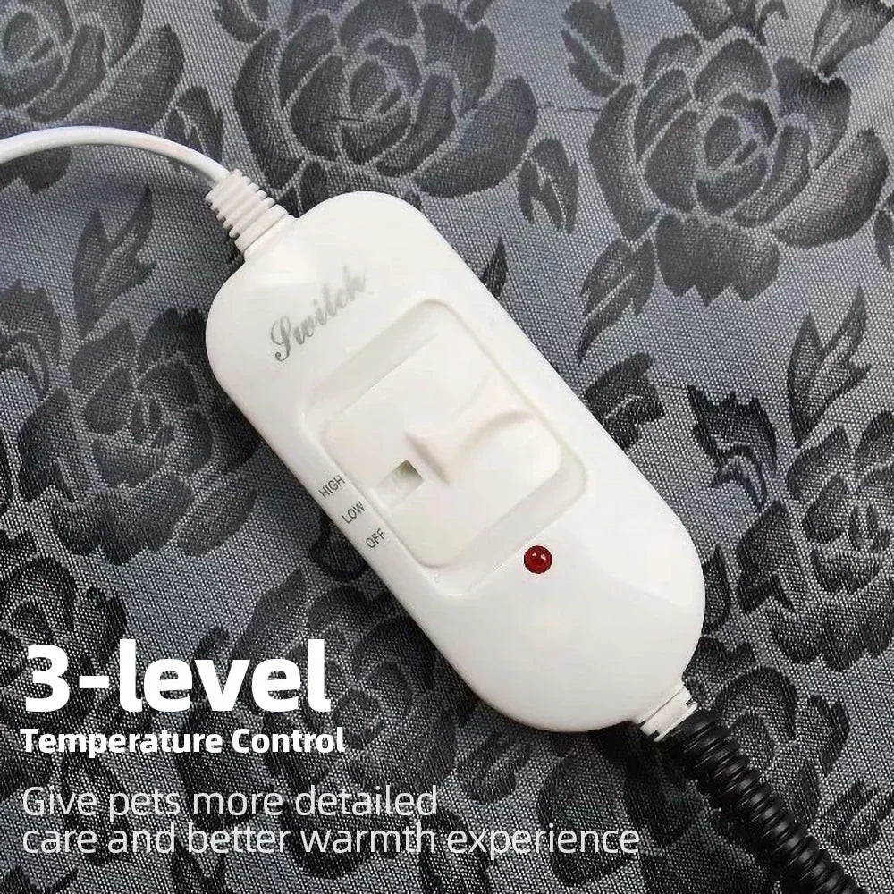 Winter Pet Heating Blanket Waterproof Wearable Wear Resistant Temperature Warm Cat Dog Mattress Indoor Heating Pad Pet Supplies