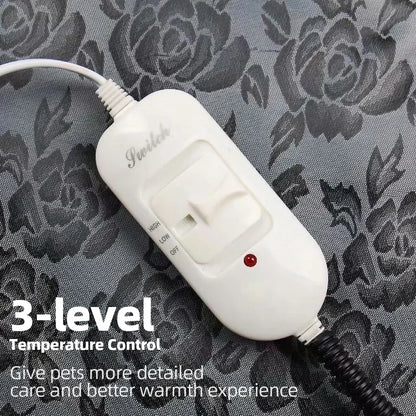 Winter Pet Heating Blanket Waterproof Wearable Wear Resistant Temperature Warm Cat Dog Mattress Indoor Heating Pad Pet Supplies