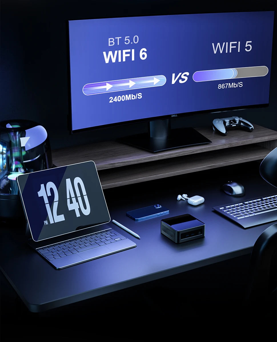 Chatreey Mini PC AN2P/AN2C Ryzen 5 5625U/3550H Gaming Desktop Computer NVME SSD WIFI6 HD  Windows 11 Pro