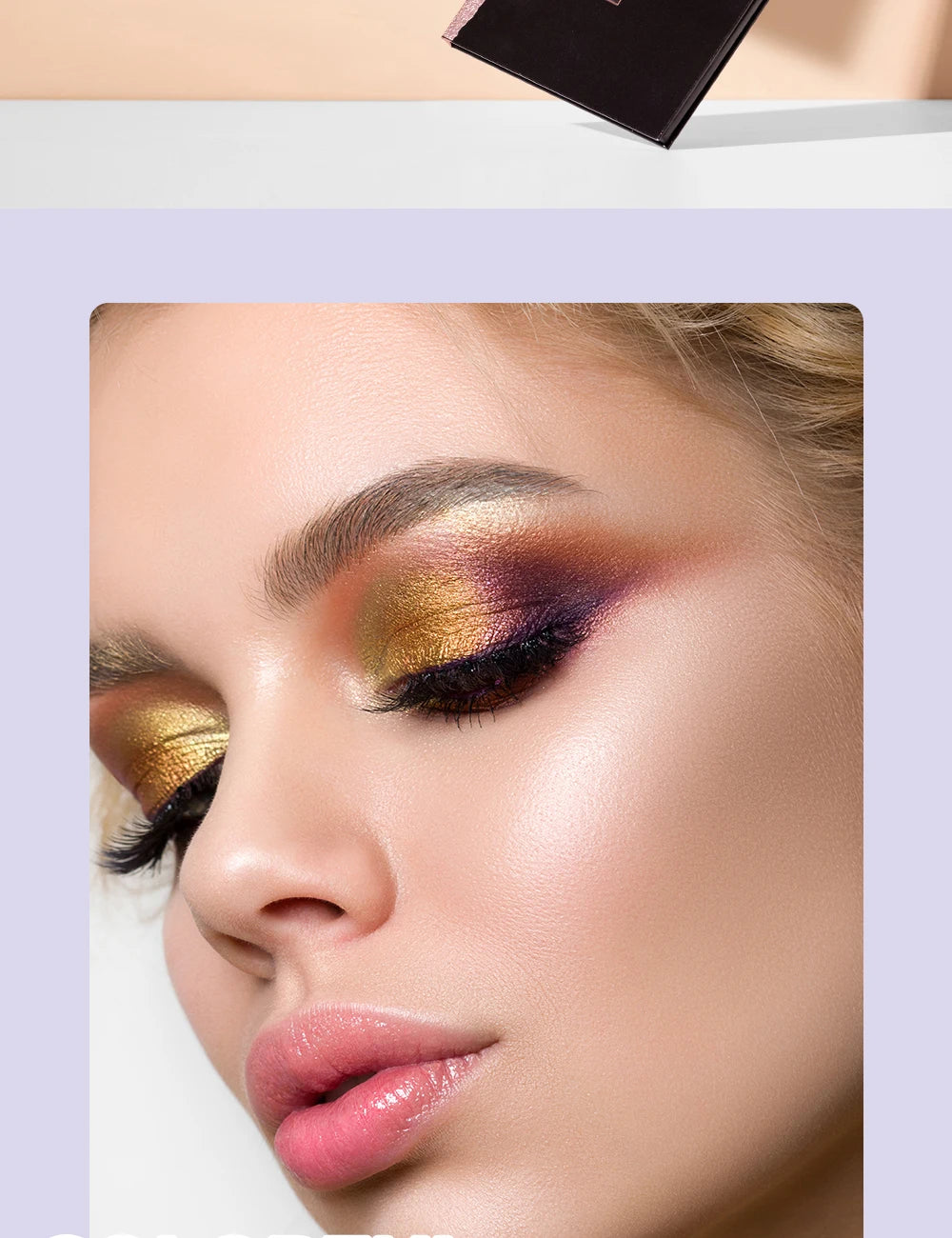 45 Color Eyeshadow Palette, Neon Glitter Matte Eyeshadow Natural Nude,Highly Pigmented Nude Warm Color Tone,Colorful Makeup