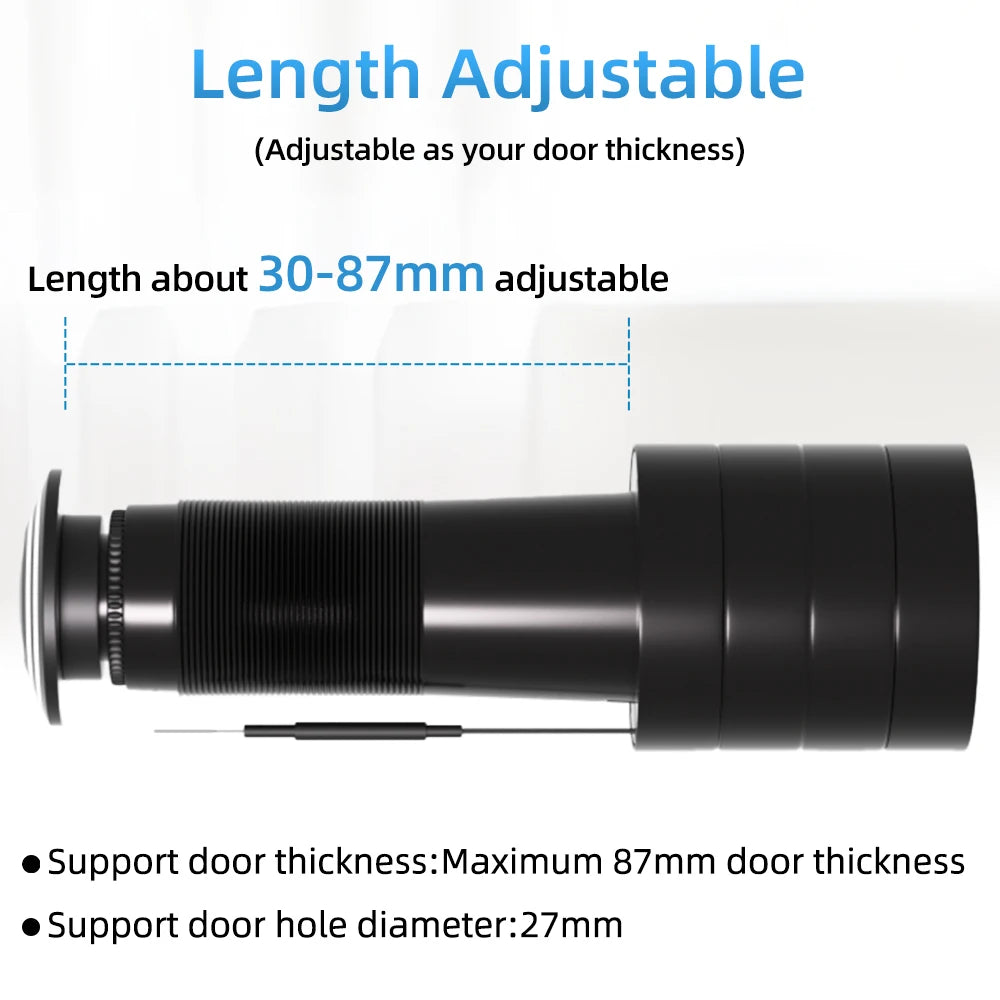 ICSEE 3MP HD Peephole WiFi Camera 170° Wide-angle Door Viewer Motion Detection Smart Home Security Wireless Cat-eye Auto Record