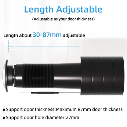 ICSEE 3MP HD Peephole WiFi Camera 170° Wide-angle Door Viewer Motion Detection Smart Home Security Wireless Cat-eye Auto Record