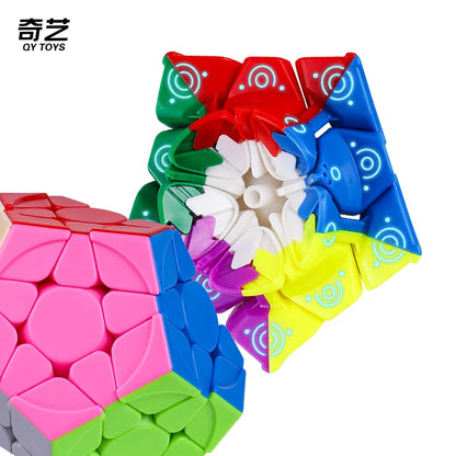 [JudyCube] Qiyi Qiheng M Megaminx Magnetic Magic Speed Cube Stickerless Professional Fidget Toys Qiheng S2 Cubo Magico Puzzle