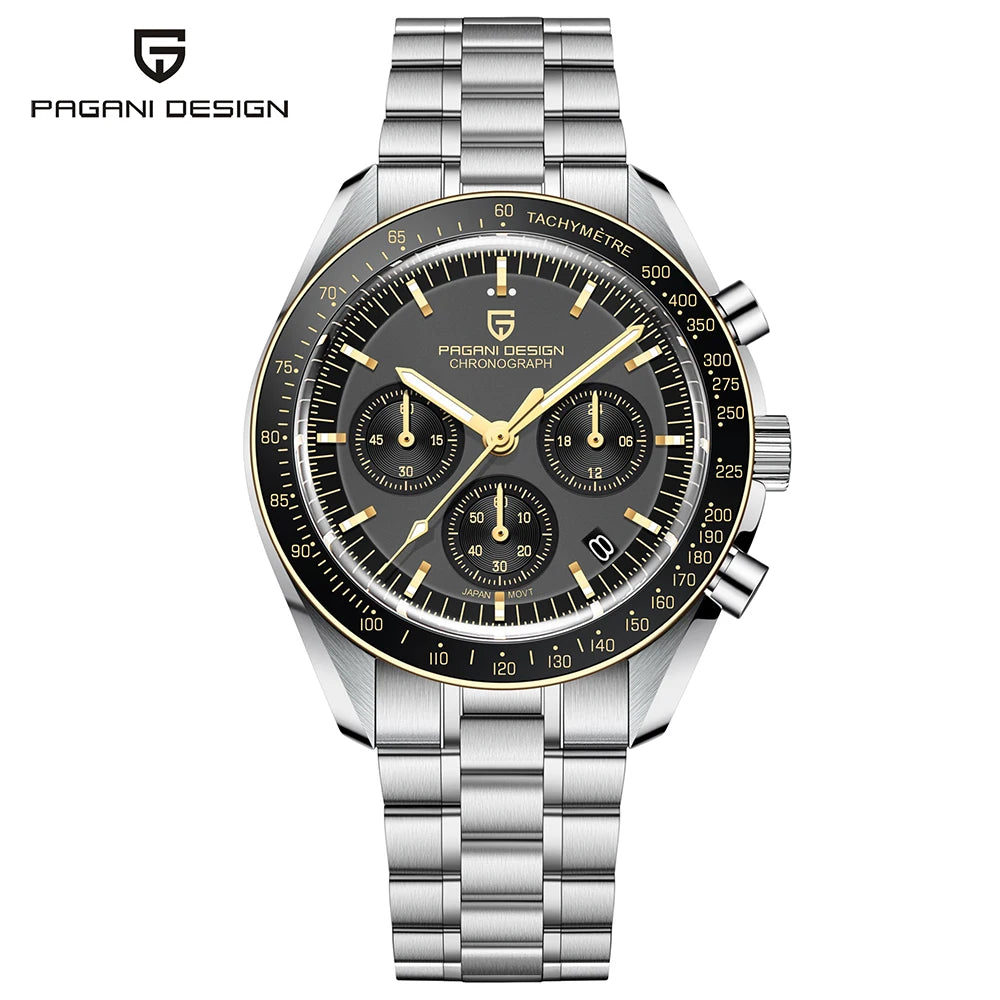 PAGANI DESIGN 2025 New Tribute to CK2998 Moon Watch Men Luxury Quartz Watches For Men AR Sapphire crystal Sport Chronograph Man