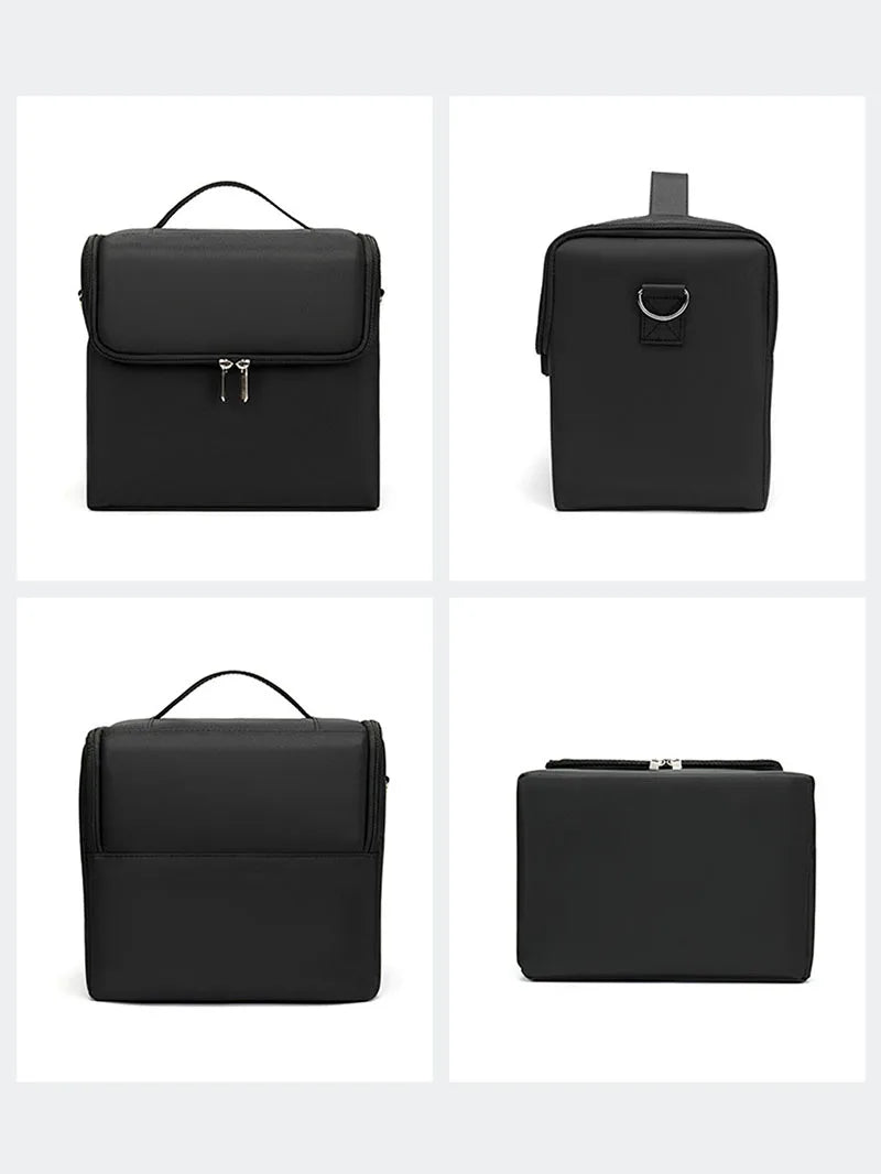 Large Makeup Carrying Train Case For Women Manicurist Toolbox 4 Tier Storage Box Travel Makeup Case Professional Nail Organizer