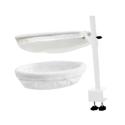 Cat Desktop Bed with Bracket Soft Elevated Modern Breathable Kitten Hammock with Summer Winter Cover Pet Supplies