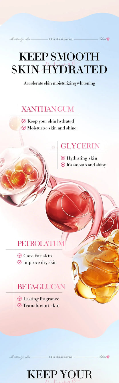 Sakura Skin Whitening Cream Dark Spots Removal Bleach Body Care Lotion Permanently Woman Beauty Moisturizing Korean Cosmetics