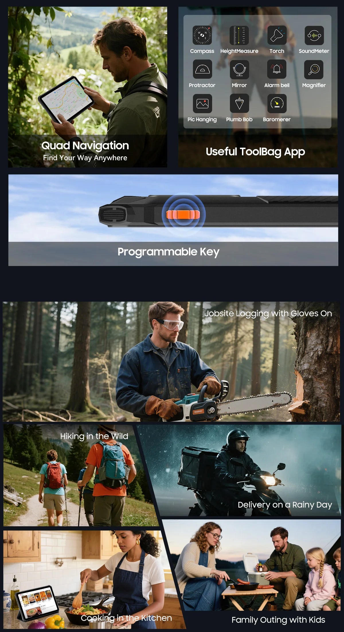 Blackview Active 7 RuggedTablet 11-inch  FHD+ Display Octa-core Android IP68&IP69K 10000mAh 45W Charger Outdoor Pad PC