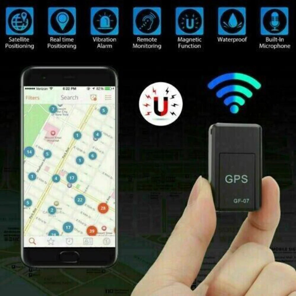 1~20PCS GF-07 GPS Car Tracker Real Time Positioner Strong Magnetic SIM Message Positioner Anti-lost Locator Portable GPS Tracker