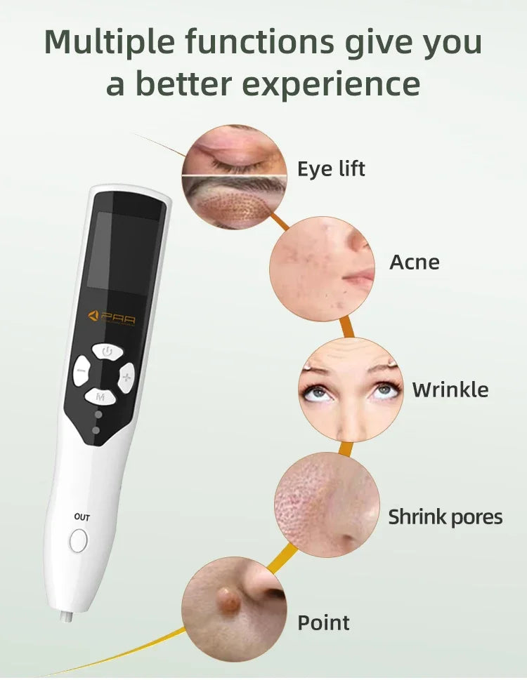 Portable 2 In 1 Plasma Ozone For Acne Beauty Plasma Laser Pen For Eye Lift Wrinkle Removal spot Removal Pen mole Remover Pen