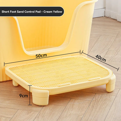 HOOPET Cats Litter Mat Anti-splashing Double Layer Pet Cat Litter Box Pet Washable Pads For Cats Durable Cleaning Mat Supplies
