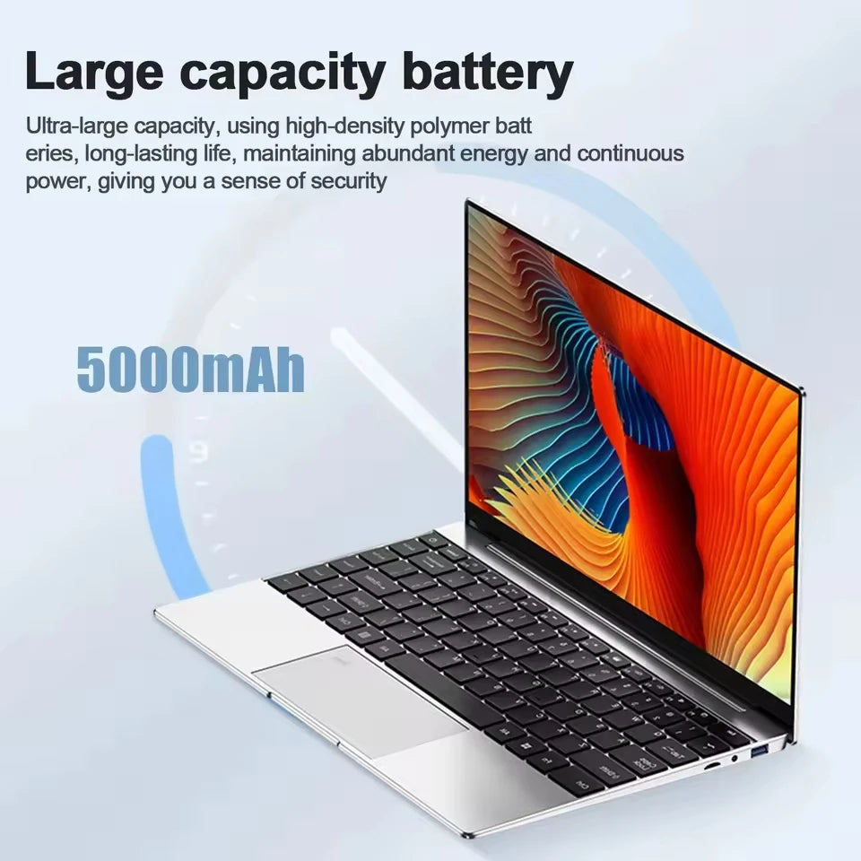 New Portable notebook 14.1" intel core i9-8950HK gaming laptops computer 16GB DDR4 1TB/2TB SSD Windows 11 Office studies pc
