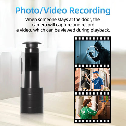ICSEE 3MP HD Peephole WiFi Camera 170° Wide-angle Door Viewer Motion Detection Smart Home Security Wireless Cat-eye Auto Record
