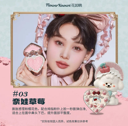 Flower Knows Powder Blusher Soft Matte Fog Cheek Blush Never Family Series   Relief Color Girl Natural Durable Naiwa Shop