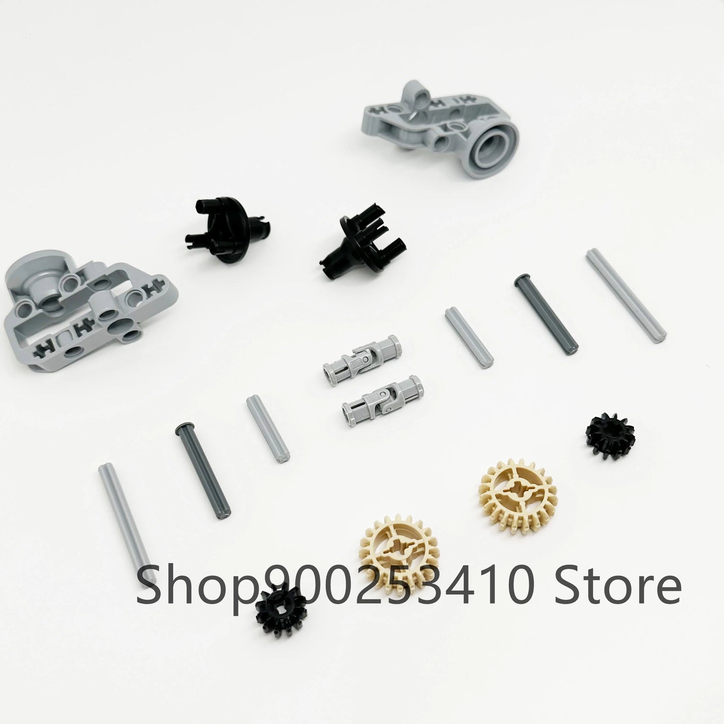 High-Tech Plastic Building Blocks Bricks Car Gear Link Liftarm Beam Cross Axle DIY Assembling MOC Bulk Technology Set Toys