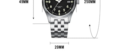 ADDIESDIVE Watches For Men Luxury Business Leisure Automatic Mechanical Men's Watch Fluorescent Waterproof NH35A 316L Stainless