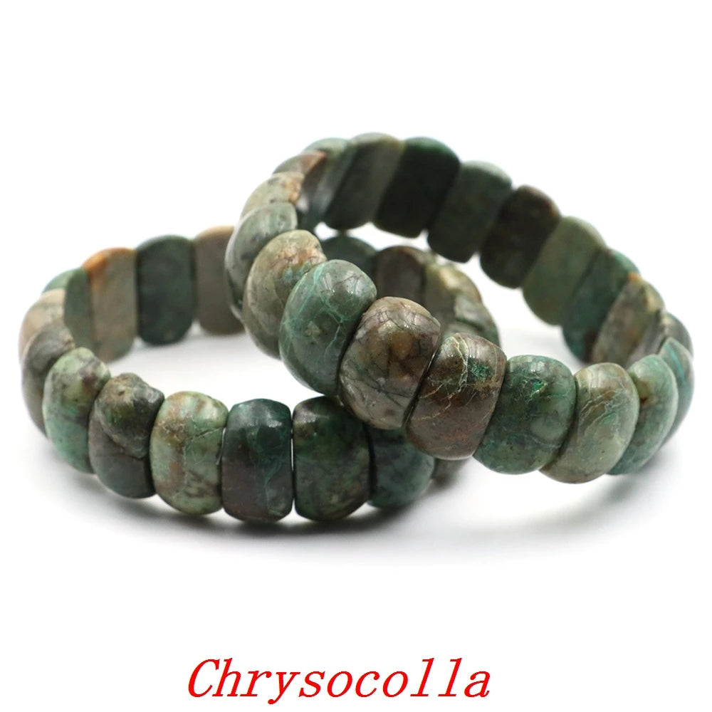 Natural Amethyst Gemstone Beads Bracelet Energy Stone Chakras Elastic Rope Healing Crystal Bangle Jewelry Woman Birthstone Gifts