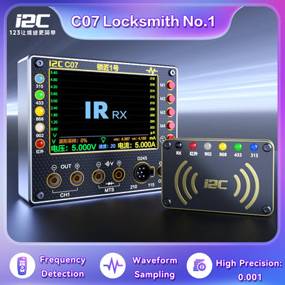 I2C C07 Locksmith No.1 Multifunction Remote Control Repair Tool for Frequencty Test Mode,Voltage Current Waveform Measurement