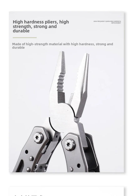 Folding Multi-tool Pocket Knife Pliers Mini Portable Fold Outdoor Hunting Survival Rescue Tactical Multipurpose Repair Tool