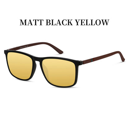 Fashion Men  Night Vision Glasses Women  Yellow Lens Anti-Glare Goggle Night Driving Sunglasses Eyewear  UV400