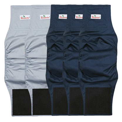 5PCS Washable Male Dog Diaper Comfortable Adjustable Nappy Belly Band Wrap Pee Pant Pet Dogs Leak Proof Sanitary Pants Diapers