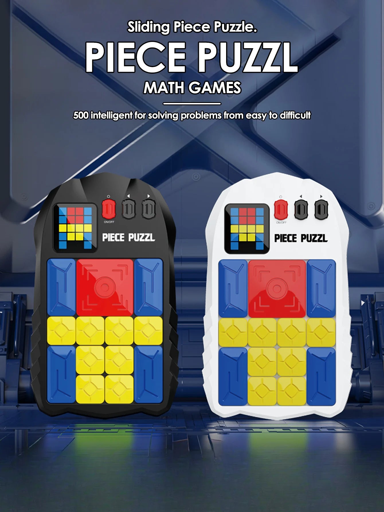 Magnetic Puzzle Challenge Sliding Blocks 500+ Levels Brain Teaser Game, Educational Fidget Toy Christmas birthday Gift for Kids