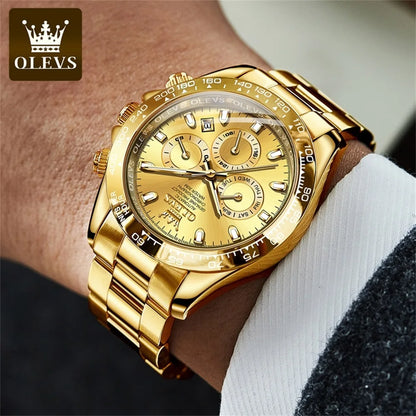 OLEVS 6638 Men's Automatic Mechanical Watch Waterproof Luminous Stainless Steel Strap Men's Mechanical Watch Fashion Luxury