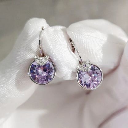 Fashion Small Bella Boucle D'oreille Femme made with Crystal from Austria for Women Wedding Party Jewelery Accessory Bijoux Gift