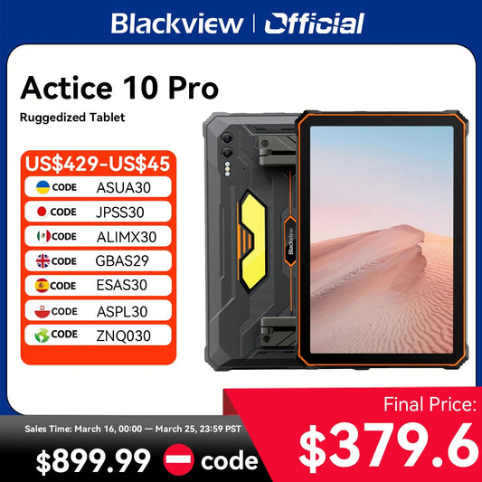 Blackview Active 10 Pro Rugged Tablet – Tough Android Tablet for Outdoor & Industrial Use