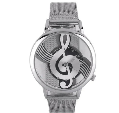 Women Watches Luxury Fashion Music Note Noble Watch Leather Strap Waterproof Quartz Reloj Mujer Men Watches Relogio Hot Salling