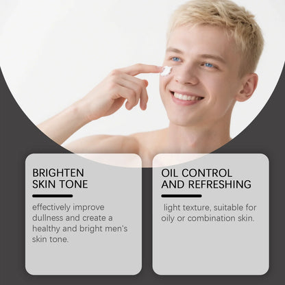 East Moon Men Tone-Up Makeup Cream Oil Control Easy Wear Nourish Brightening Dark Circles Waterproof Full Coverage Base BB Cream