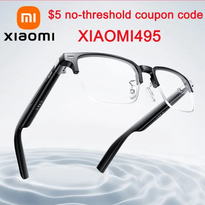 XIAOMI MIJIA Smart Audio Glasses Joyful Edition，Bluetooth 5.2 Headset，Detachable，Long Standby，2h Flash Charge，Anti-leakage Sound