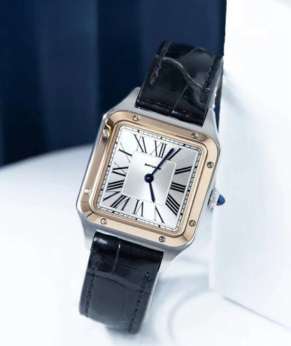 Unisex Watch Quartz Couple Roman Dial Couple Leather Blue Reloj Hombre Luminous Stainless Steel World Time