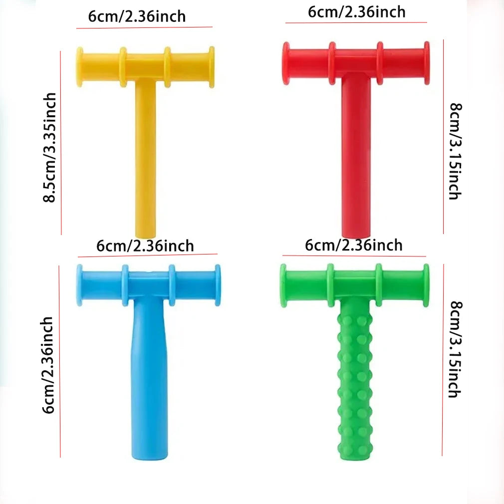 Kids Silicone Chewing Tubes – Speech Therapy & Autism Sensory Chew Toy Set