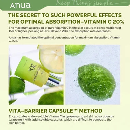 Anua Original Vitamin Whitening Set Peach 70% Niacinamide Serum Dark Spot Serum Vitamin C Blemish Serum ANUA Skincare Products