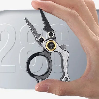 MuqiNush Fishing Tool Stainless Steel Wire Cutter Tong Hook Remover Braided Scissor Knife Forked Ring Openers Outdoor Multitool