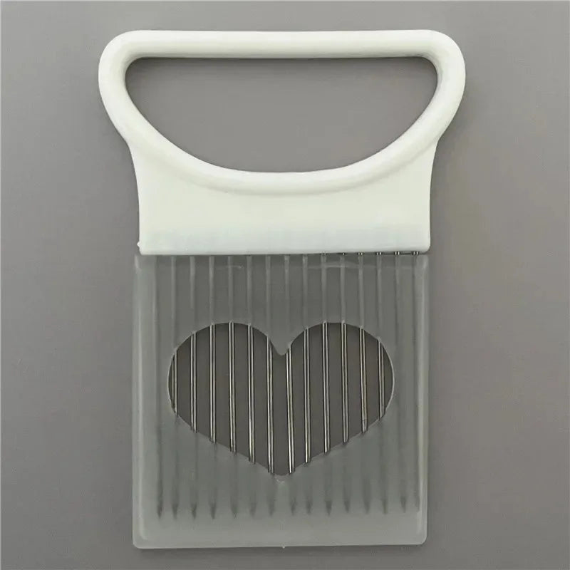 Effortlessly Slice Onions with this 1pc Colorful Onion Slicer Kitchen stainless steel potato chip onion holder for chopping assi