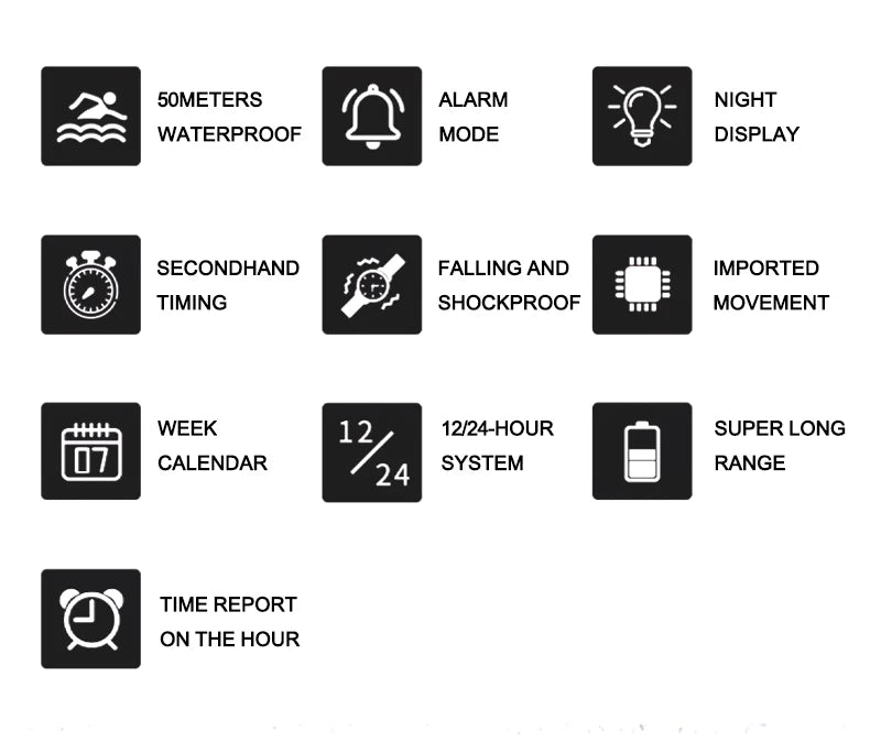 SMAEL New Watches 50m Waterproof Sports Watch Digital 8072 Army Watch Digital Quartz Dual Time Wristwatches LED for Men