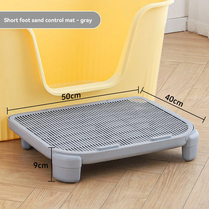 HOOPET Cats Litter Mat Anti-splashing Double Layer Pet Cat Litter Box Pet Washable Pads For Cats Durable Cleaning Mat Supplies