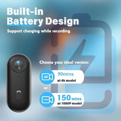 4K UHD Small Vlog Wireless Camera Home Photography Super Mini WiFi Recorder Action Cam Compatible Portable Electronic Gadgets